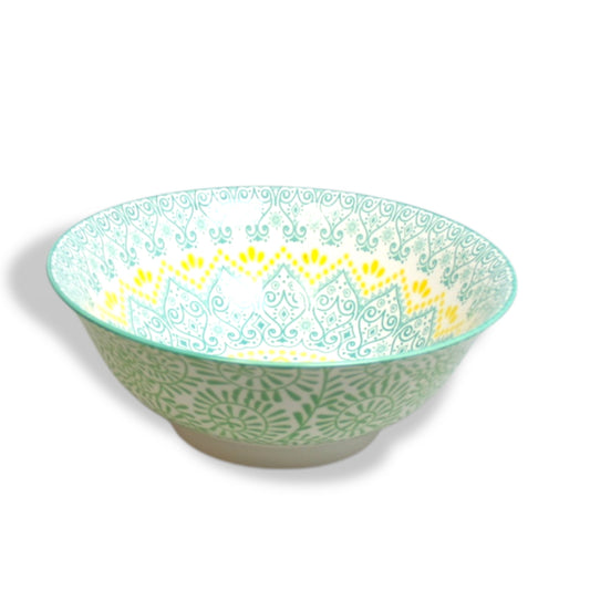 Colourful Ceramic Porcelain Soup Bowl Dinnerware - 8 Inches