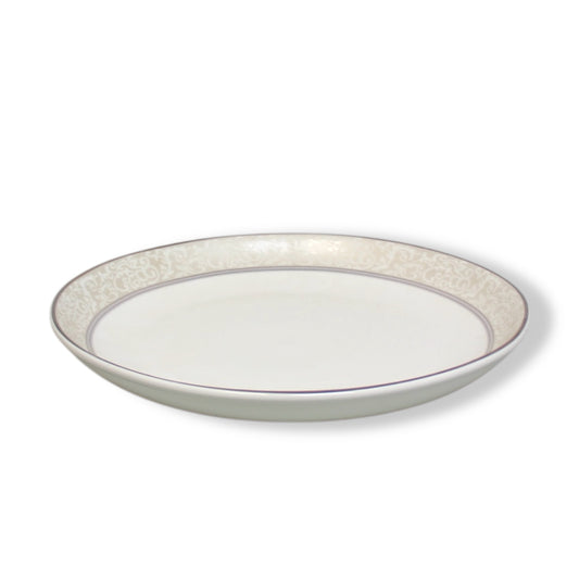 Ceramic Porcelain Dinner Serving Plate Dinnerware Platter - 14 Inches