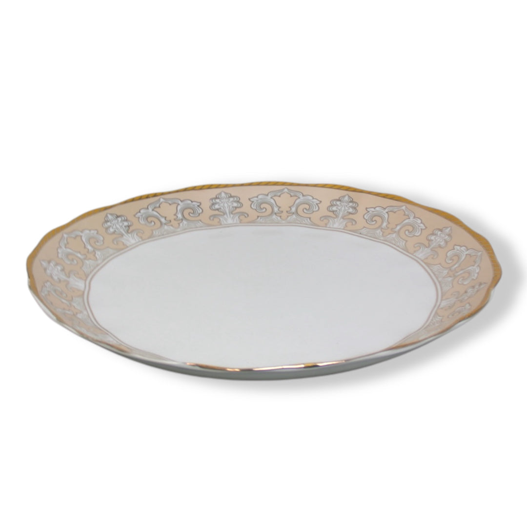 Ceramic Porcelain Dinner Serving Plate Dinnerware Platter - 16 Inches