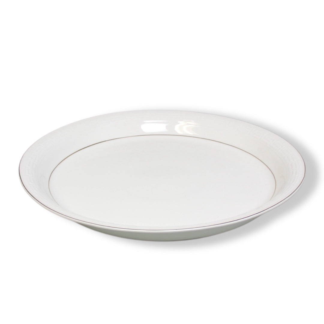 Ceramic Porcelain Dinner Serving Plate Dinnerware Platter - 16 Inches