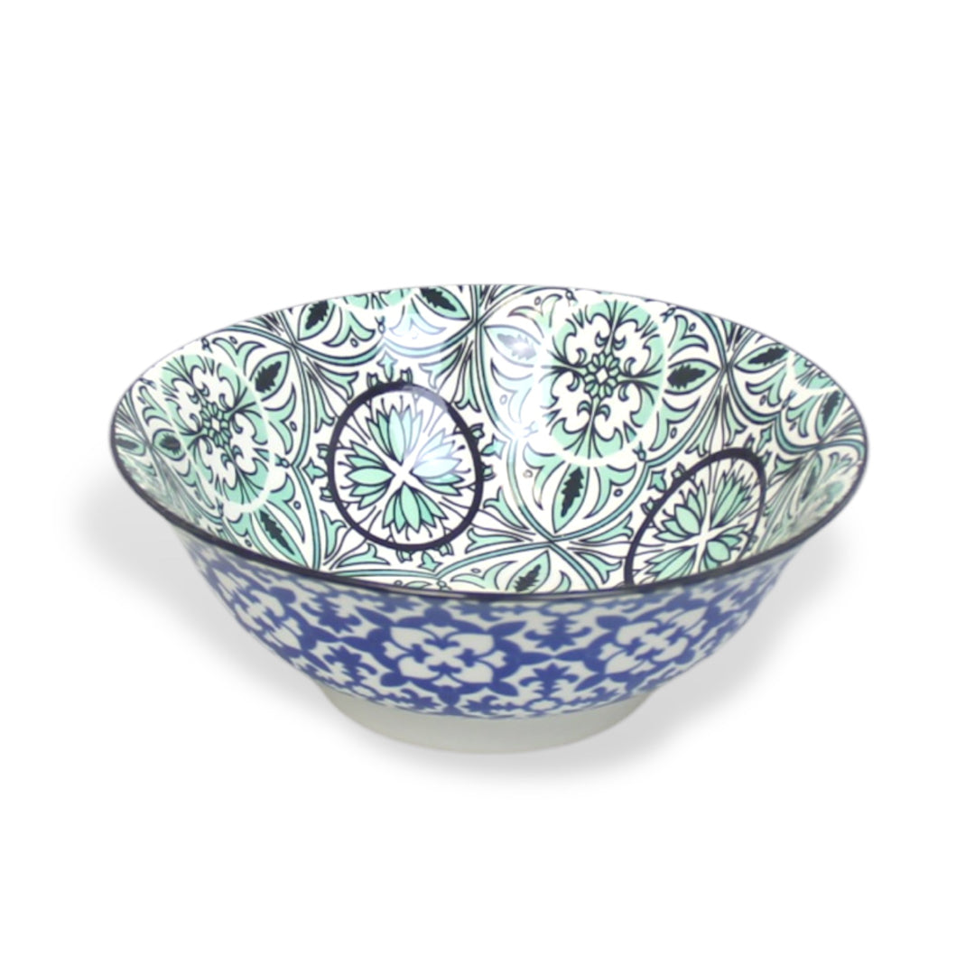 Colourful Ceramic Porcelain Soup Bowl Dinnerware - 8 Inches