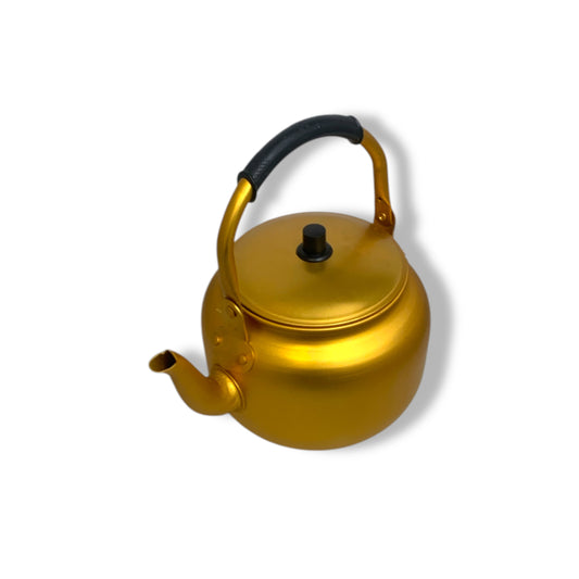 3 Litre Gold Gooseneck Tea or Coffee Kettle and Handle