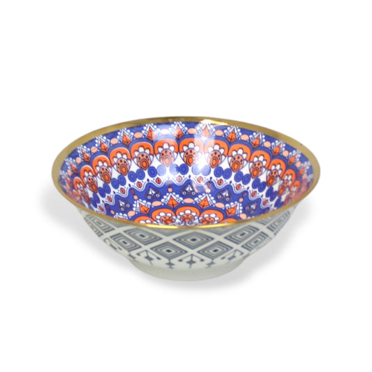 Colourful Ceramic Porcelain Soup Bowl Dinnerware - 8 Inches