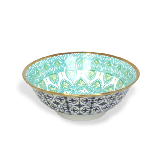 Colourful Ceramic Porcelain Soup Bowl Dinnerware - 8 Inches