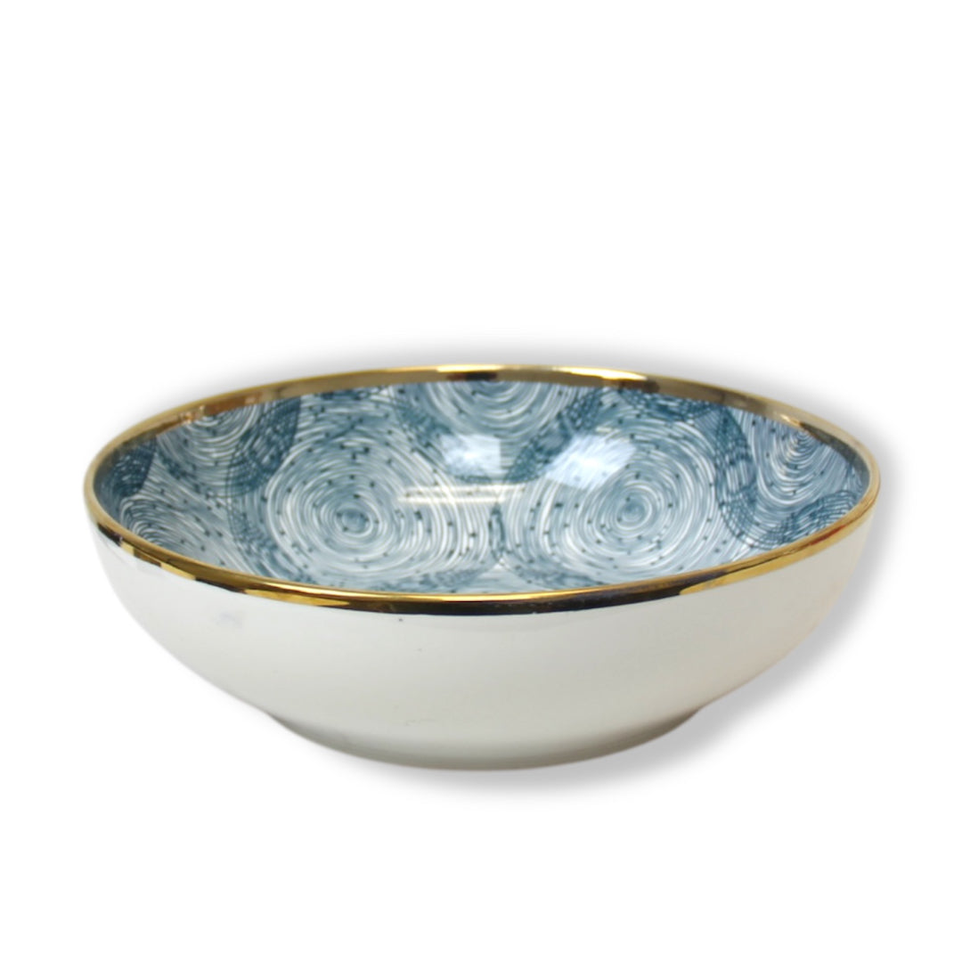 Colourful Ceramic Porcelain Serving Bowl Dinnerware - 10 Inches