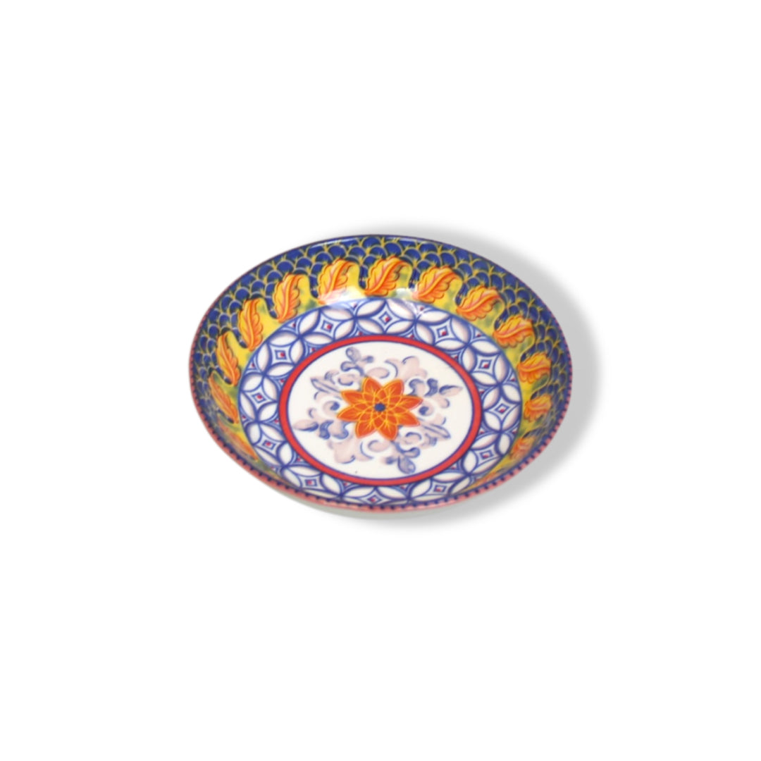 Colourful Ceramic Porcelain Dinner Small Bowl - 5.5 Inches