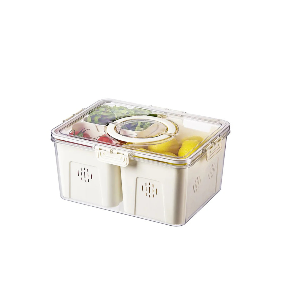 Fridge Organizer Large Capacity Food Storage Container with Airtight lid