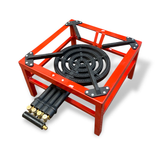 Outdoor Stove Fire Burner with 4 Ring and Pipe for Propane