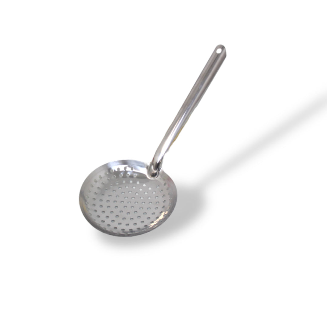 Home Essence 15CM one Piece Stainless Steel Skimmer Slotted Spoon Strainer