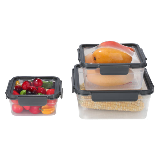 Silicon Lid Tupperware 3 Piece Set, Small